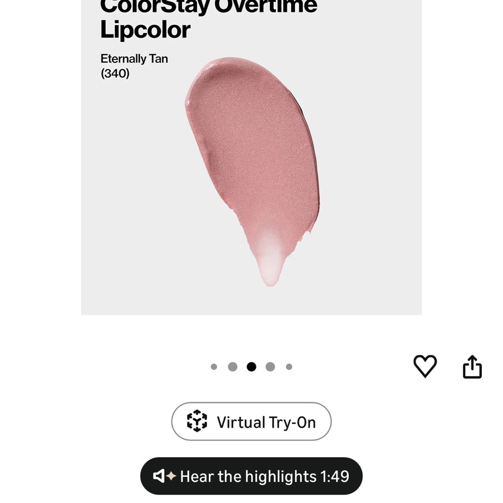 NEW! Revlon ColorStay Overtime Longwear Lip Color Bundle - Picture 3 of 4